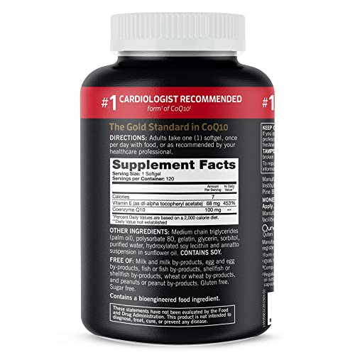 Qunol Ultra CoQ10 100mg | 3x Better Absorption | Water & Fat-Soluble CoQ10 | 240 Softgels