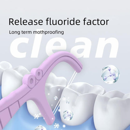 R REVA Anti-Caries Twin-Line Dental Floss Picks – 200 Count, Fresh Lime