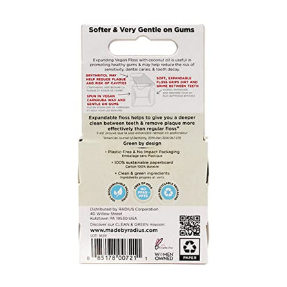 RADIUS Clove Cardamom Dental Floss | 55 Yards, Vegan & Non-Toxic – Pack of 3