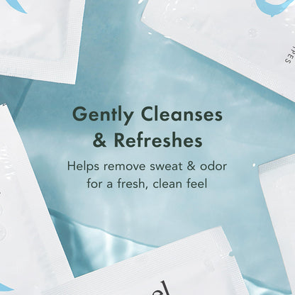 Rael Organic Cotton Wipes - 100% Purified Water, Hypoallergenic, Individually Wrapped (4 x 10 Count)