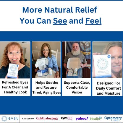 Rain Preservative Free Eye Drops – Natural Dry Eye Relief, Contact Lens Friendly
