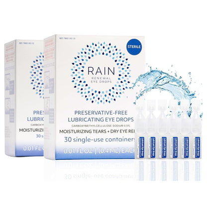 Rain Preservative Free Eye Drops | Contact Lens Friendly Artificial Tears | Pack of 2