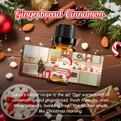 RAINBOW ABBY Christmas Fragrance Oil Set – 6x10ml Holiday Diffuser Oils