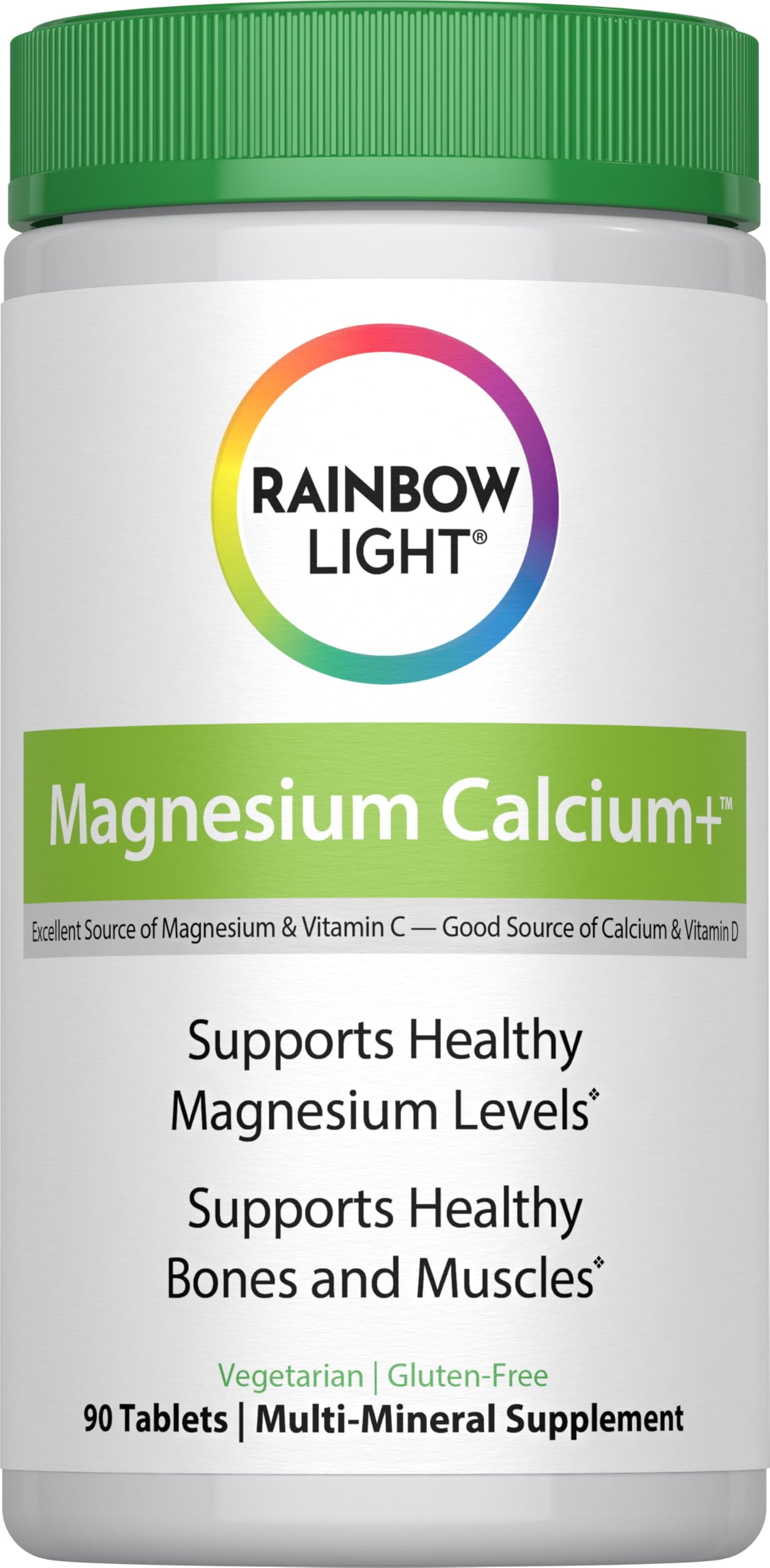 Rainbow Light Magnesium Calcium Plus 90-Count | Supports Muscle Comfort & Bone Health