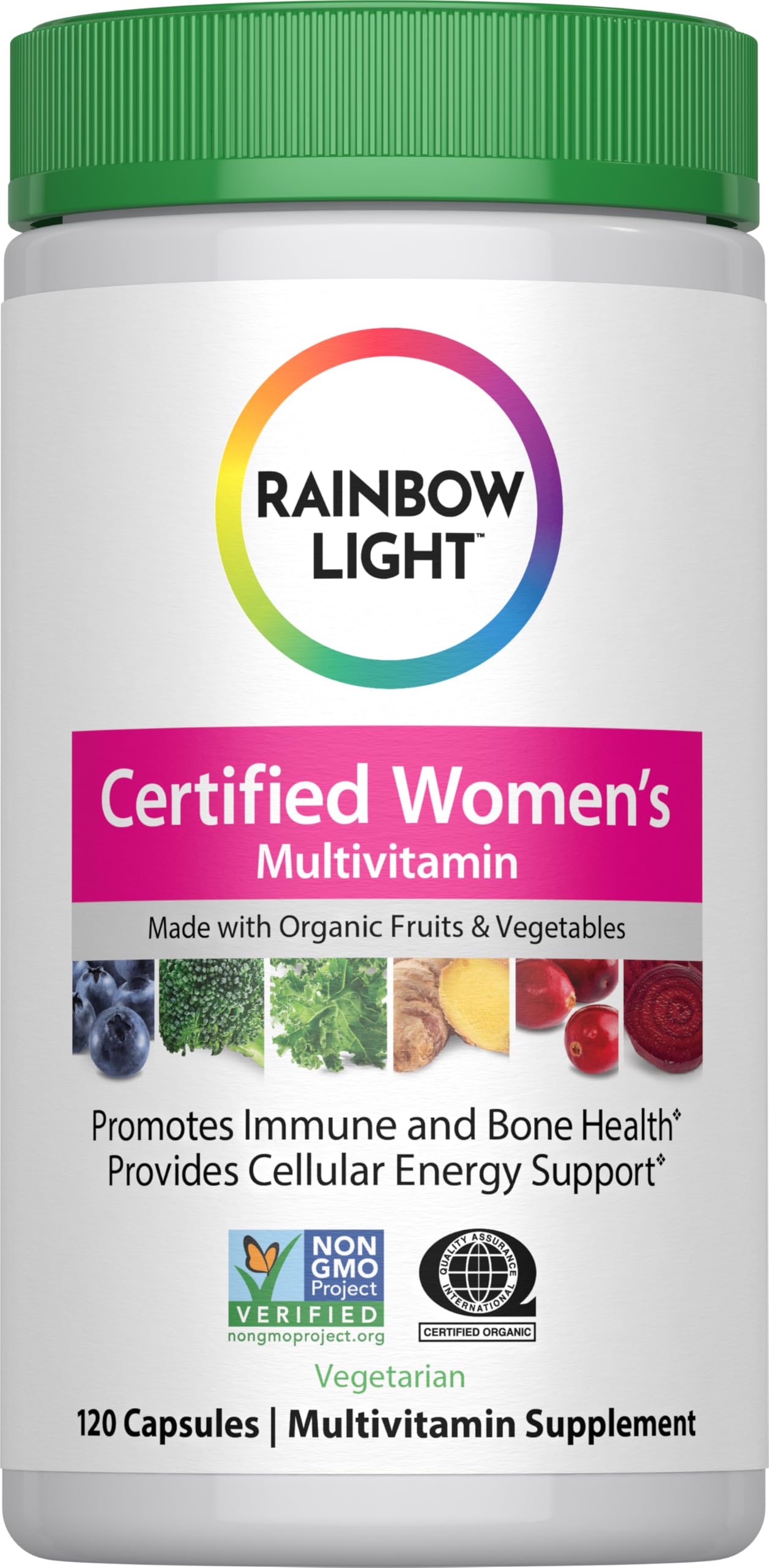 Rainbow Light Women’s Multivitamin – 120 Vegetarian Capsules | Organic & Non-GMO