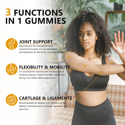 Sugar Free Glucosamine Chondroitin Gummies - Extra Strength 1500mg Joint Support