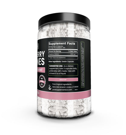 Pure Raspberry Ketone 730 Capsules – No Magnesium or Rice Fillers | Lab Verified
