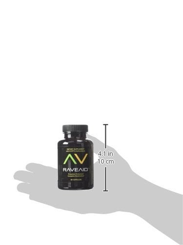 RaveAid Party Recovery Supplement (60 Capsules) – Trusted Since 2011, Jaw Clench Relief & Neurotoxicity Support