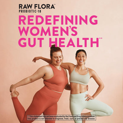 Raw Flora Women's Probiotics — 40B CFU + Prebiotics | 33 Vegan Capsules