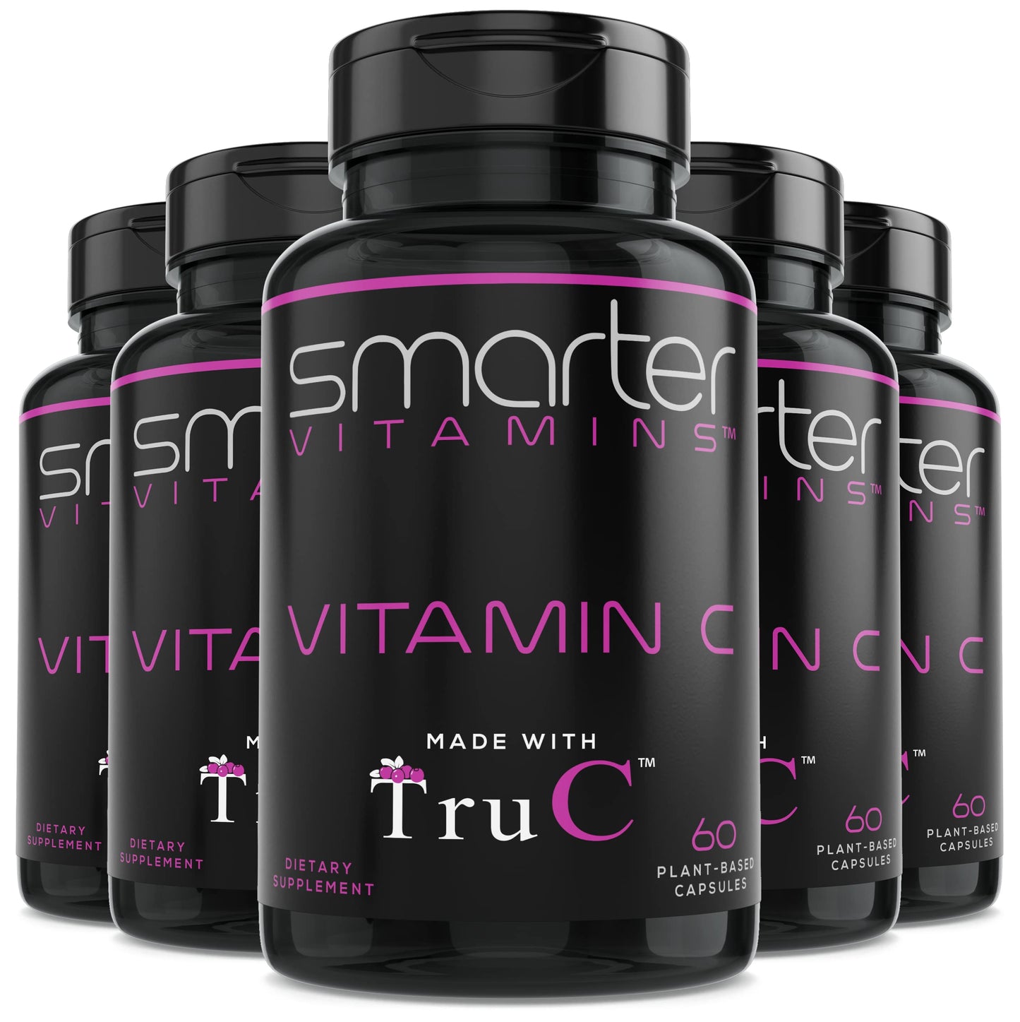 (5 Pack) Raw Whole Food Vitamin C from Berries – Plant-Based, Vegan | SmarterVitamins