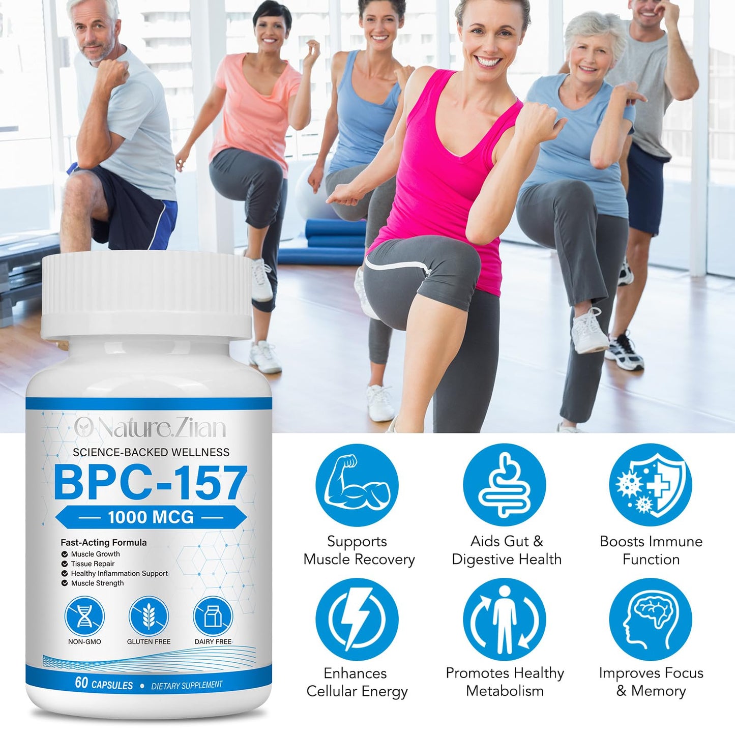 RHBESTOK 157 Capsules 1000 MG – Non-GMO Gluten-Free | 60 Count