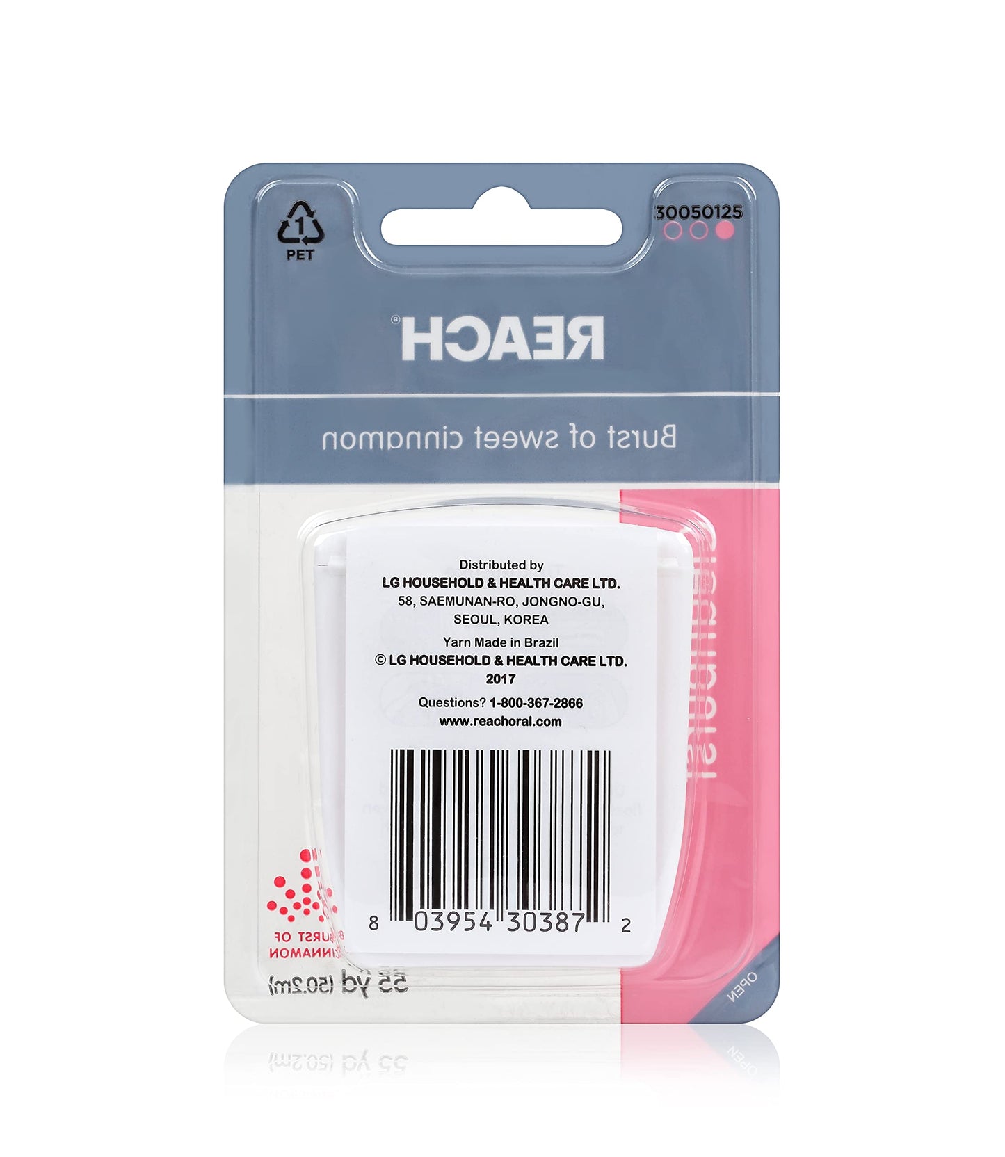 Reach Waxed Dental Floss – Cleanburst Cinnamon, 55 Yards (Pack of 4)