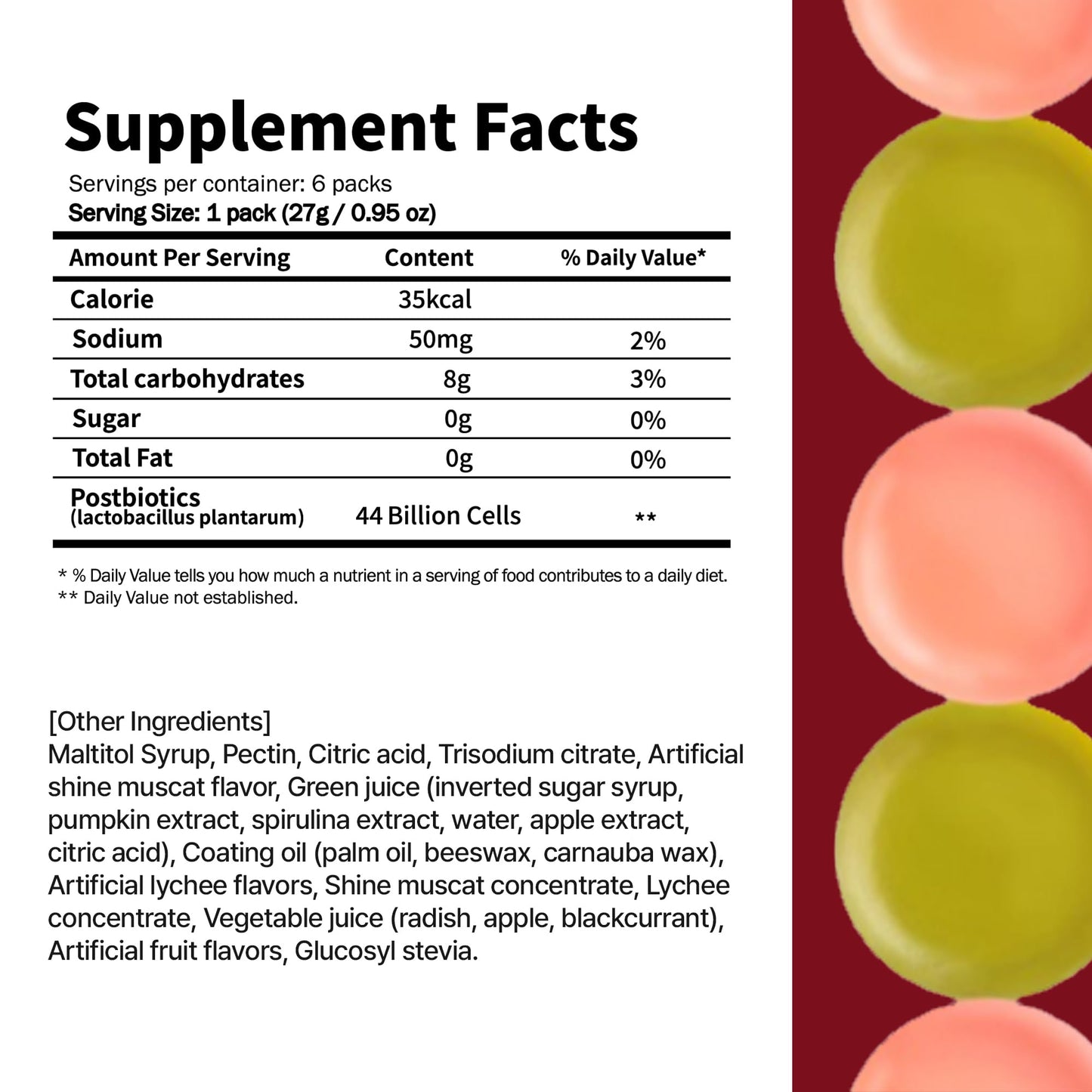 Reboot Probiotic Jelly – 44B CFU Gummies | Vegan, Sugar-Free, Shelf-Stable | Lychee & Muscat