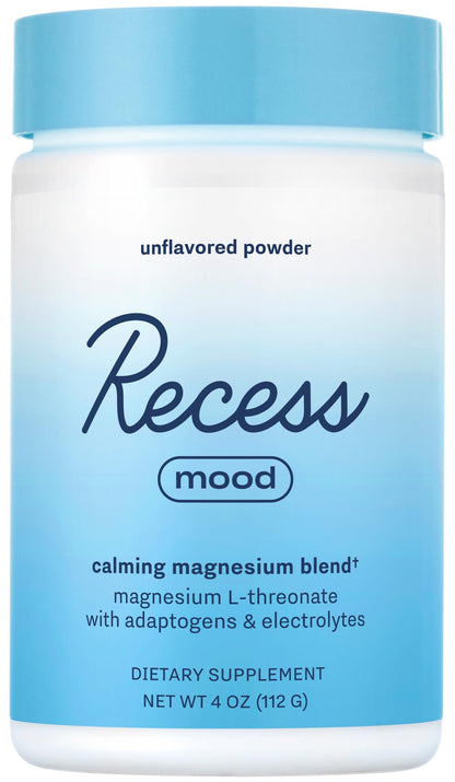 Recess Mood Powder – Calming Magnesium L-Threonate + Passion Flower & L-Theanine