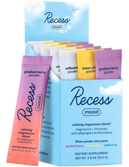 Recess Mood Drink Mix Powder Sampler Pack – 15ct Box