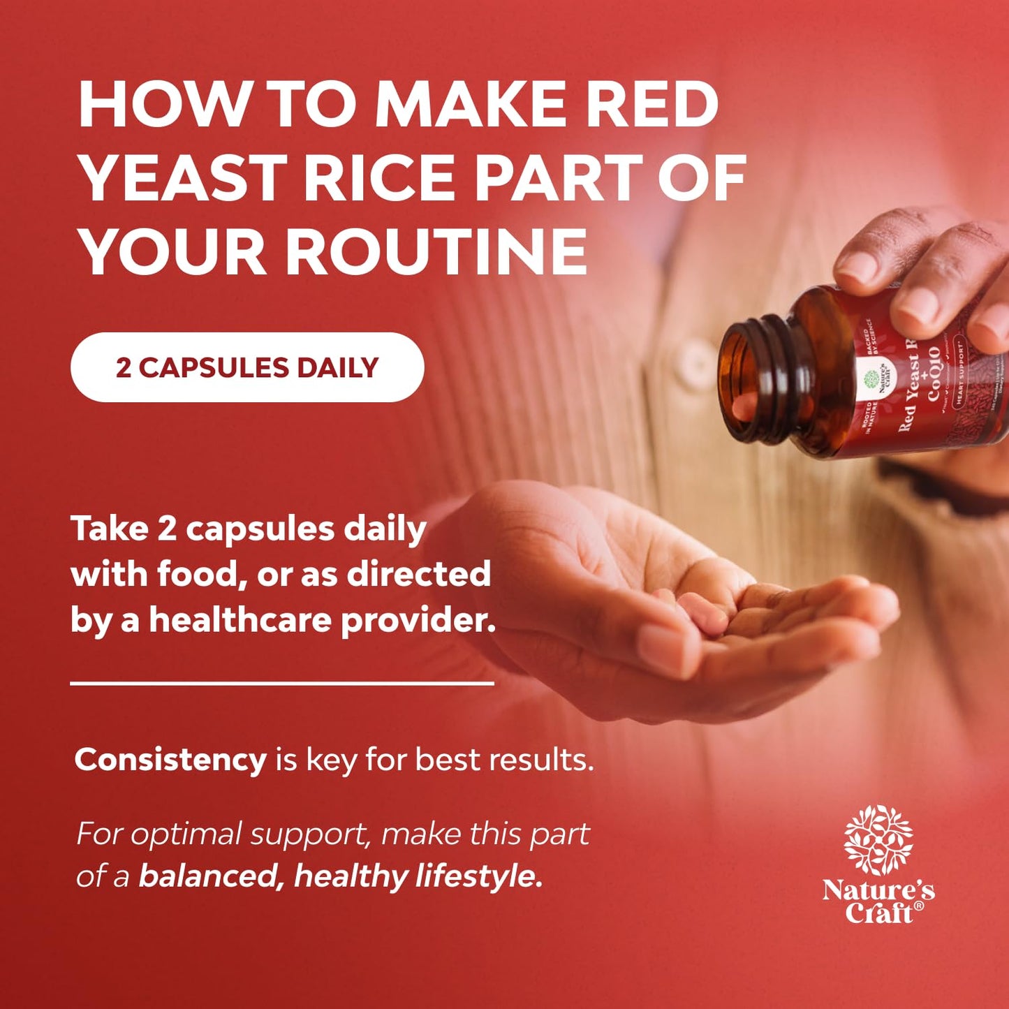 Red Yeast Rice with CoQ10 Supplement - Advanced Heart Health & Cholesterol Support for Men & Women - Extra Strength 1200 mg + CoQ10, 240 Count