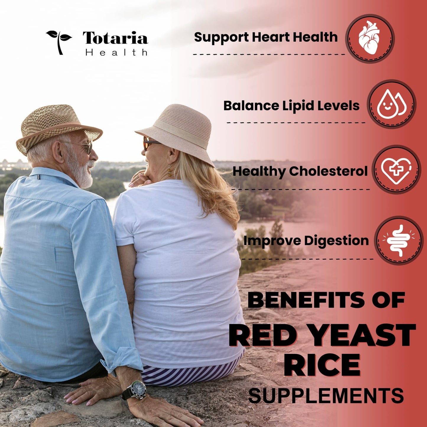 Red Yeast Rice 2,000mg with CoQ10 – Citrinin-Free, Bergamot & Hawthorn | Vegan Non-GMO