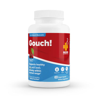 Redd Remedies Gouch! — Joint & Uric Acid Support with Tart Cherry & Quercetin | 120 Vegan Capsules