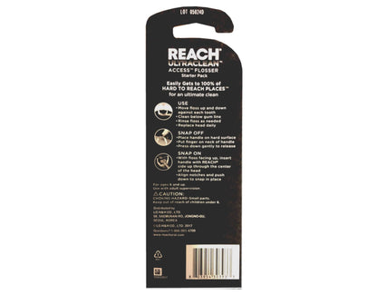 REACH Ultraclean Access Flosser + 8 Refill Heads (Pack of 2) – Oral Care