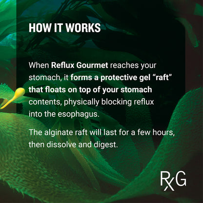 REFLUX GOURMET Vanilla Caramel Rescue — Natural Heartburn Relief, Alginate Therapy, Made in USA