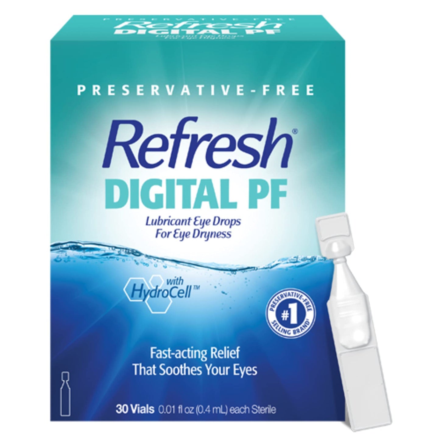 Refresh Digital PF Eye Drops — Preservative-Free Hydration for Digital Eye Strain (30 Count)