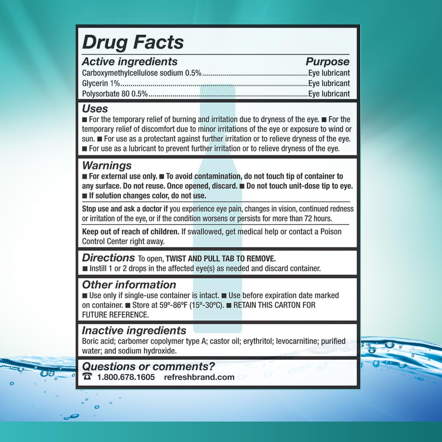 Refresh Digital PF Eye Drops — Preservative-Free Hydration for Digital Eye Strain (30 Count)