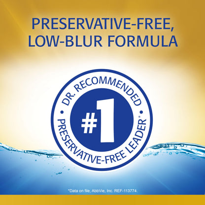 Refresh Optive Mega-3 Preservative-Free Eye Drops | 60 Single-Use Vials