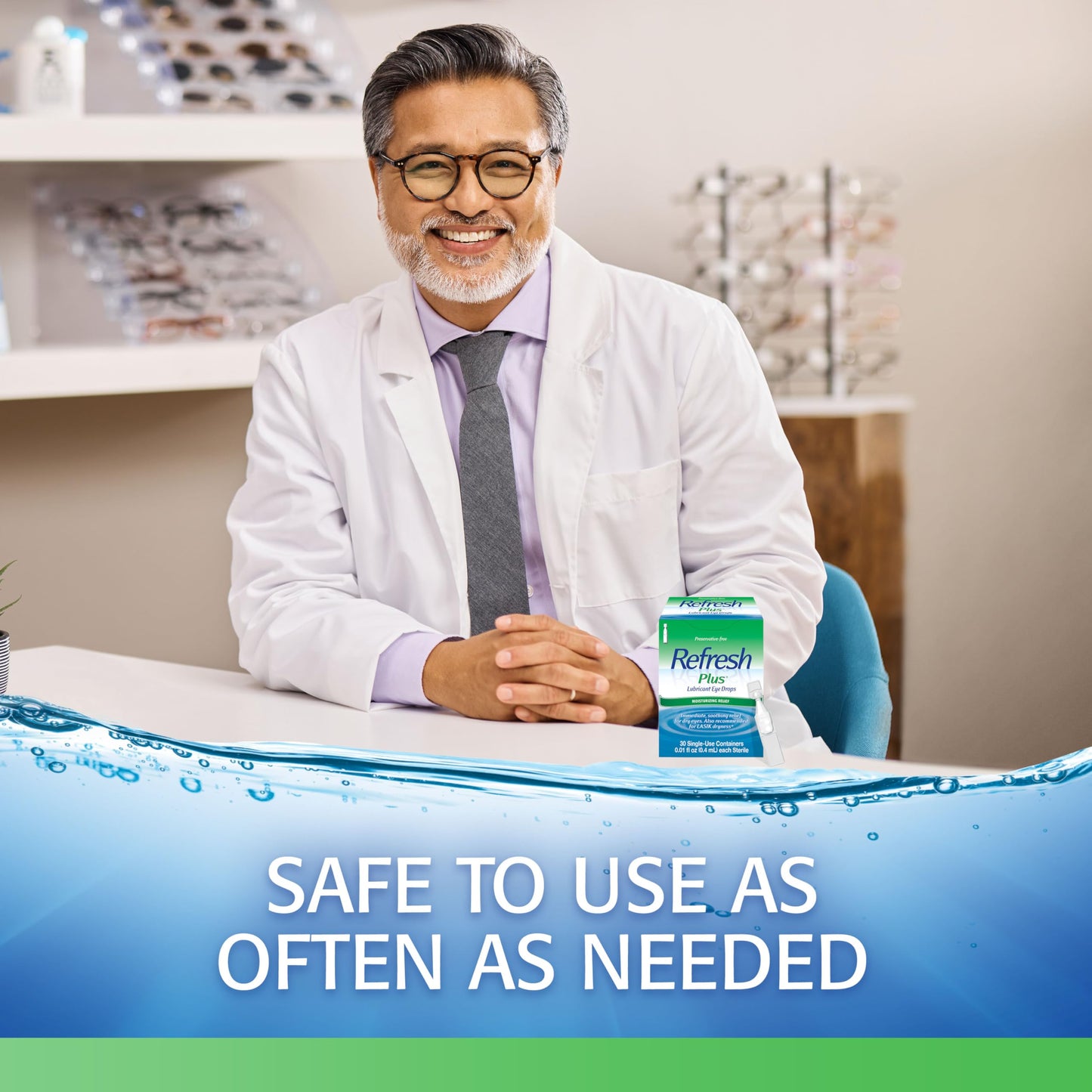 Refresh Plus Preservative-Free Eye Drops — 30 Count, Single-Use Vials