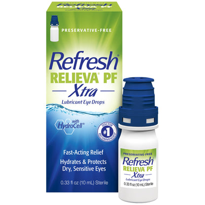 Refresh RELIEVA PF Xtra Preservative-Free Artificial Tears — Fast Eye Relief, 0.33 fl oz