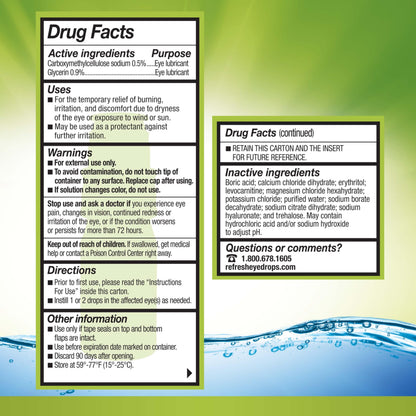 Refresh RELIEVA PF Xtra Preservative-Free Artificial Tears — Fast Eye Relief, 0.33 fl oz