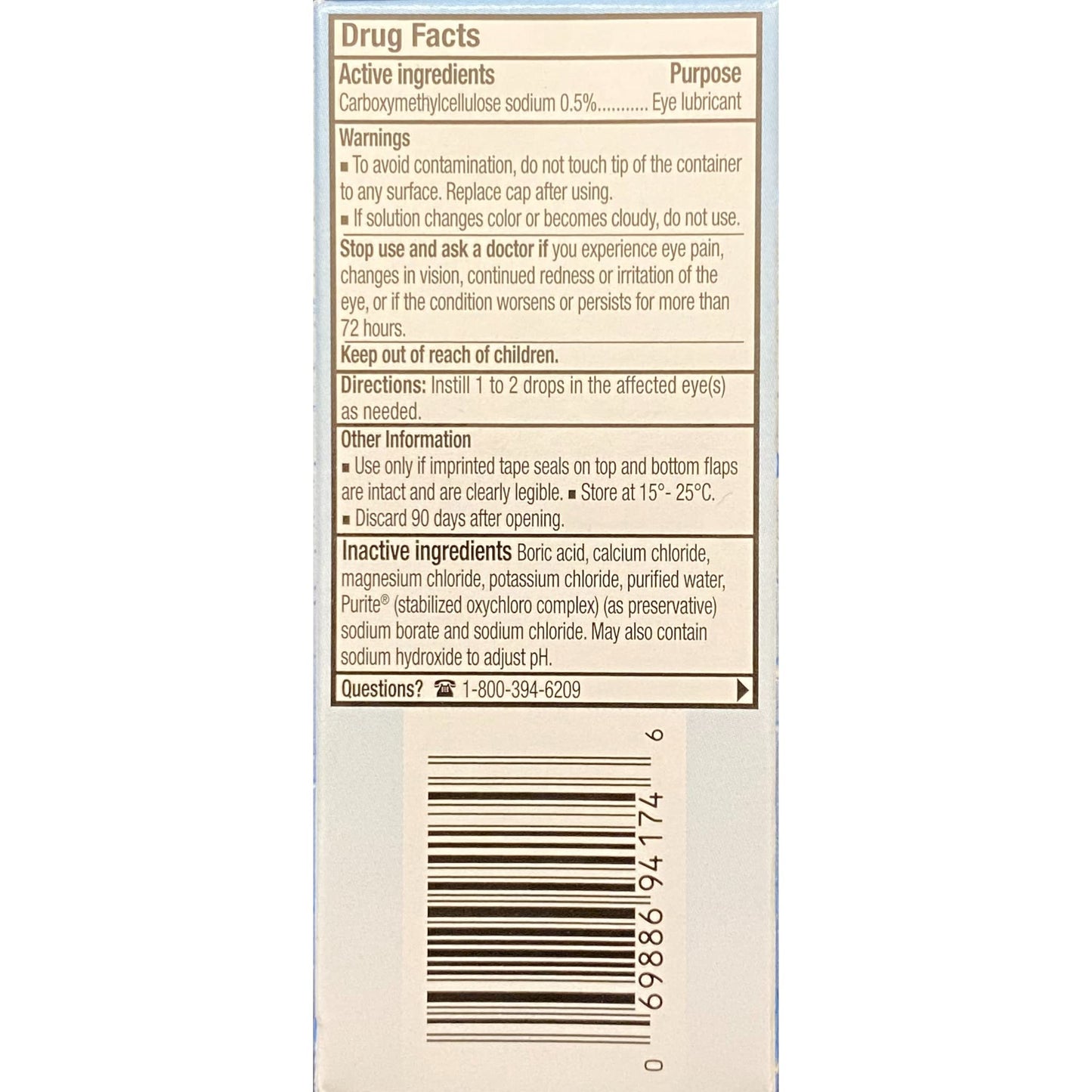 Refresh Tears Lubricant Eye Drops – 4x15 ml + 1x5 ml | Gentle Eye Moisture & Comfort