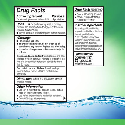 Refresh Tears Eye Drops – Original-Strength Lubricant for Dry Eyes (0.5 Fl Oz)