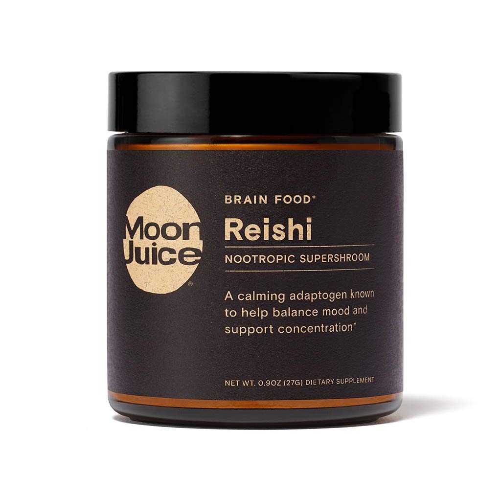 Moon Juice Reishi Organic Mushroom Powder – 700mg Beta-Glucans for Mood & Immunity