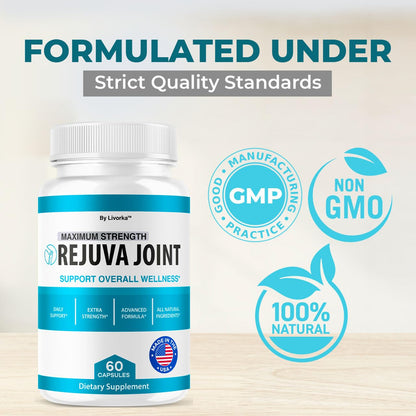 (3 Pack) Rejuva Joint – Advanced Formula Joint Support Pills, 180 Capsules