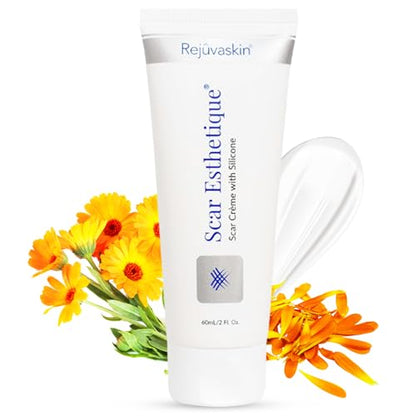 Rejuvaskin RejuvaSil Silicone Scar Gel – 15ml for Surgical Scars, Burns & Acne Scars