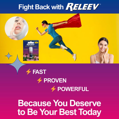 Releev 1 Day Cold Sore Treatment 6ml – Targeted Relief, Viracea Formula
