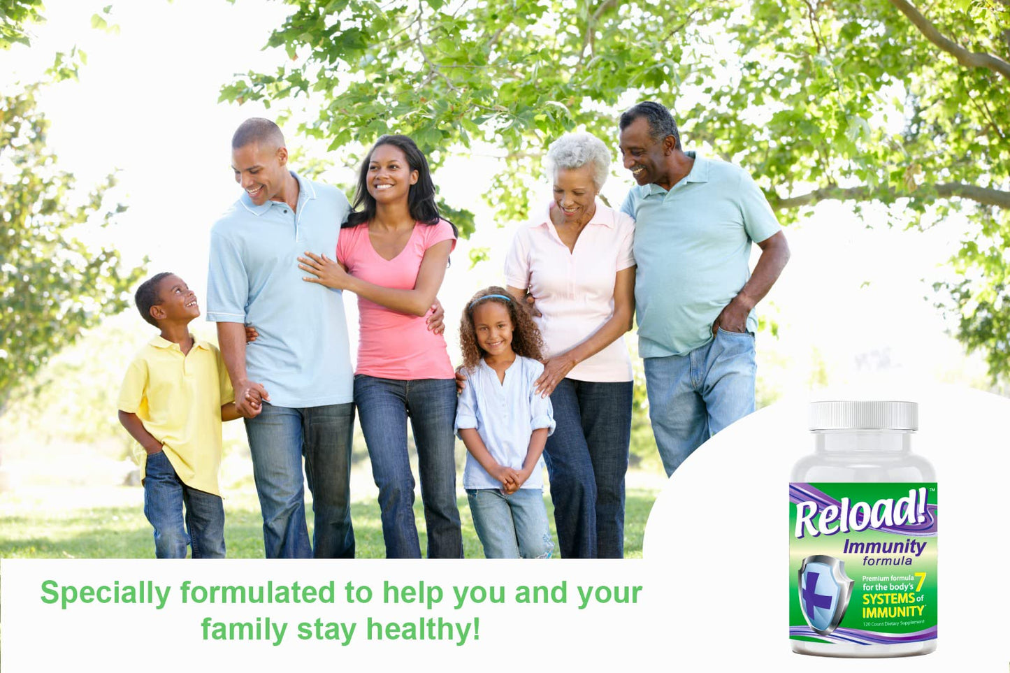 Reload! Immunity Antioxidant Multivitamin – Echinacea, Vitamins A, C, D, Zinc, Selenium, Ginkgo, Aloe, Probiotic/Prebiotic, Fenugreek | 120ct, 30 Day Supply