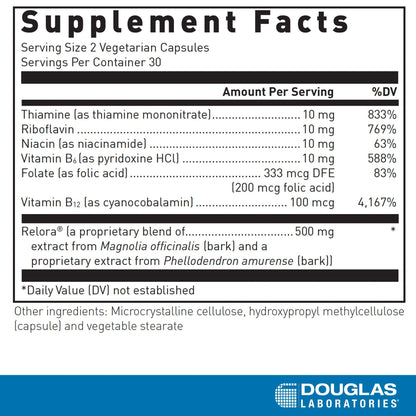 Douglas Laboratories Relora-Plex - Support for Occasional Stress* - 60 Vegetarian Capsules