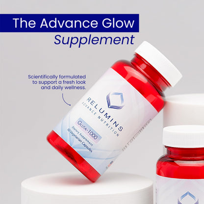 Relumins L-Glutathione 1000mg Complex with Alpha Lipoic Acid – 60 Caps x 3 Bottles