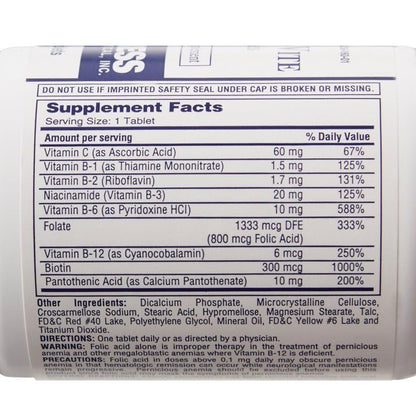 Rena-Vite Tablets, 100 Tablets Per Bottle (3 Bottles) – B Vitamin Dietary Supplement