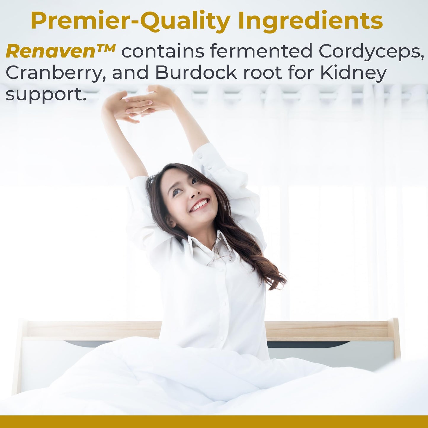 Premier Research Labs RenaVen | Kidney Support with Fermented Cordyceps - 60 Plant-Source Capsules