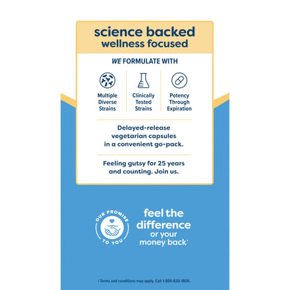 Renew Life Extra Care Go-Pack Probiotic Capsules – 30B CFU, Immune & Digestive Support