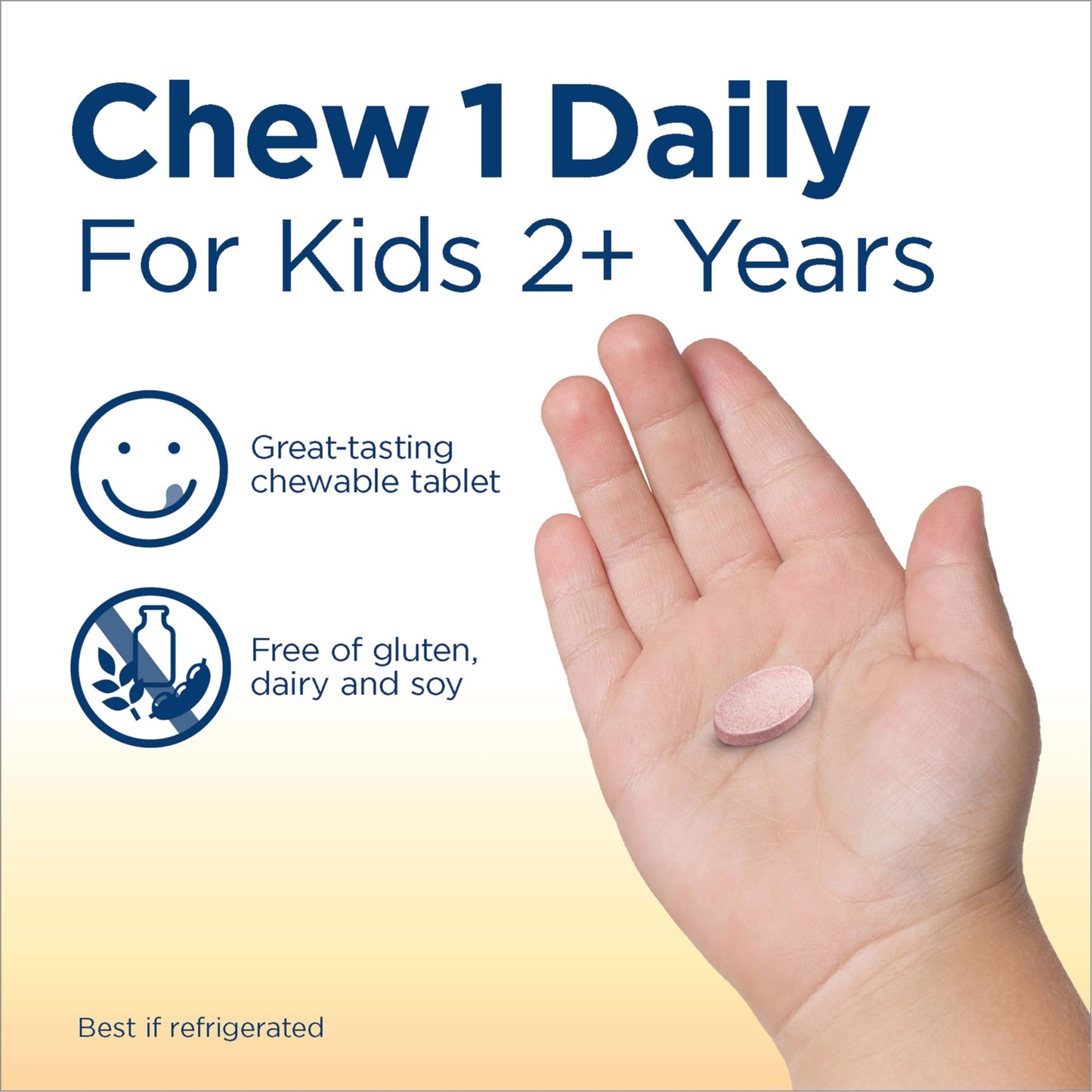 Renew Life Kids Probiotic Chewables – 3 Billion CFU, Digestive & Immune Support, Raspberry, 30 Tablets
