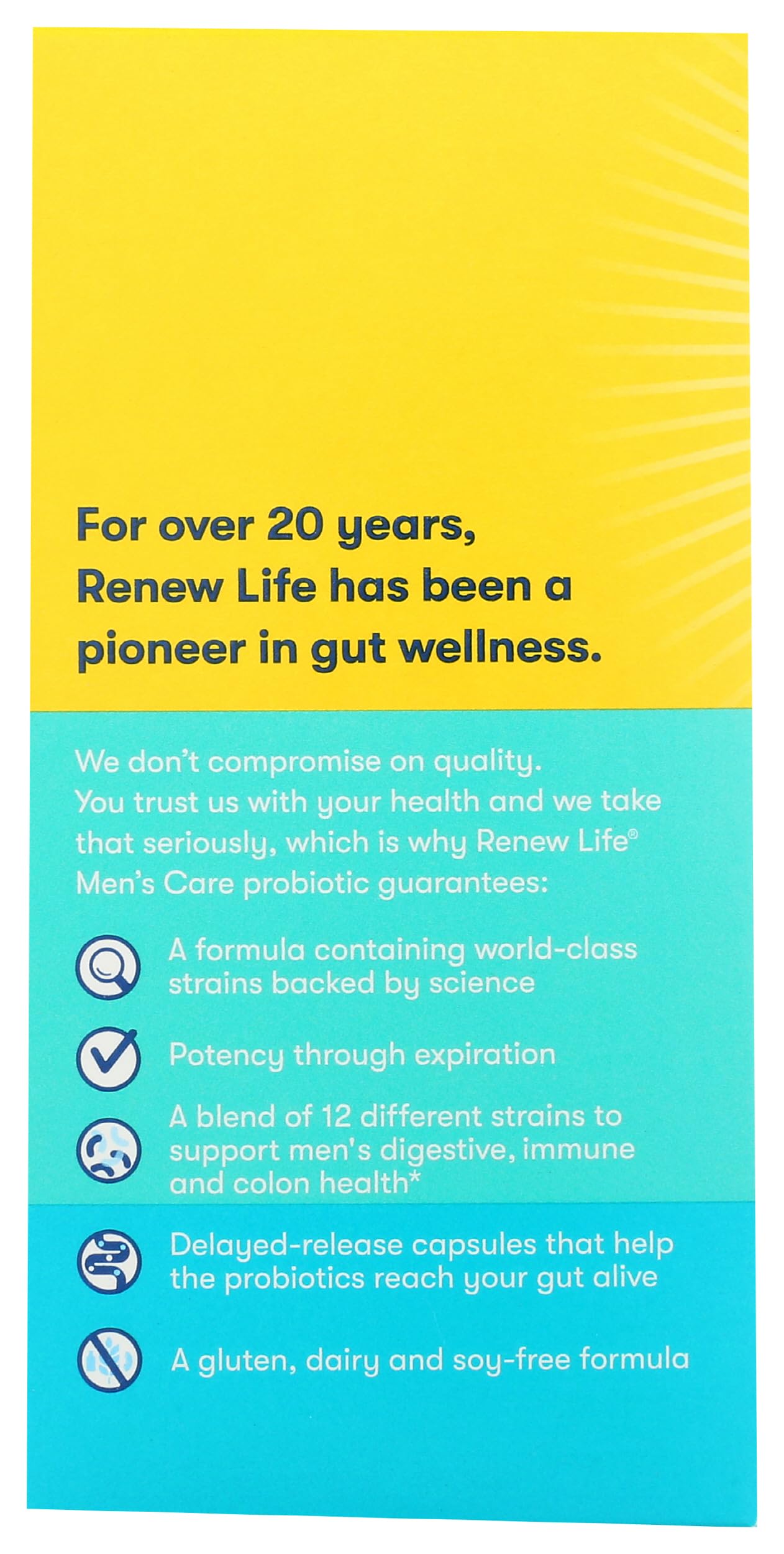 Renew Life Ultimate Flora Men's Care Probiotic, 30 Ct