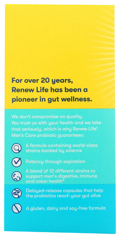 Renew Life Ultimate Flora Men's Care Probiotic, 30 Ct