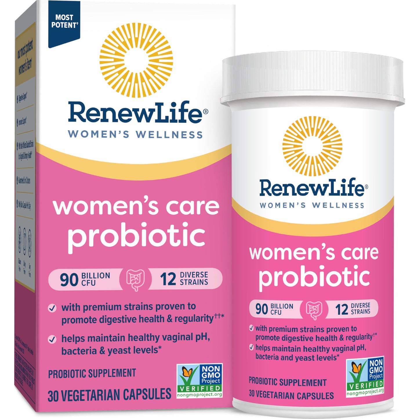 Renew Life Women's Probiotic Capsules - 90 Billion CFU, 12 Strains, 30 Count