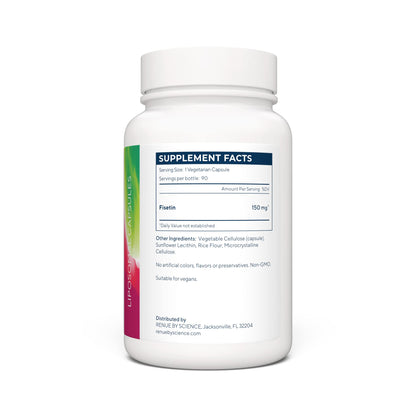 Renue By Science Fisetin - Liposomal 150mg per Serving | 90 Capsules | Senolytic, Bioavailable, USA Made