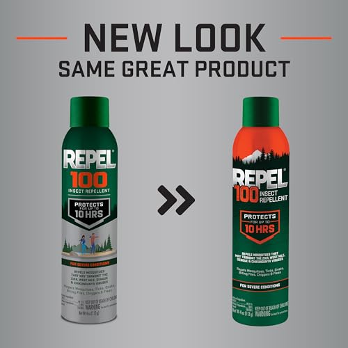 Repel 100 Insect Repellent – 4 oz, 98% DEET, 10-Hour Protection (Aerosol)