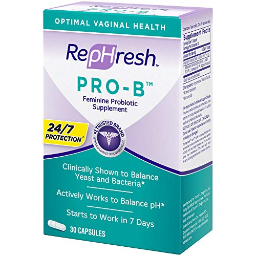 RepHresh Pro-B Probiotic Supplement for Women, 30 Oral Capsules