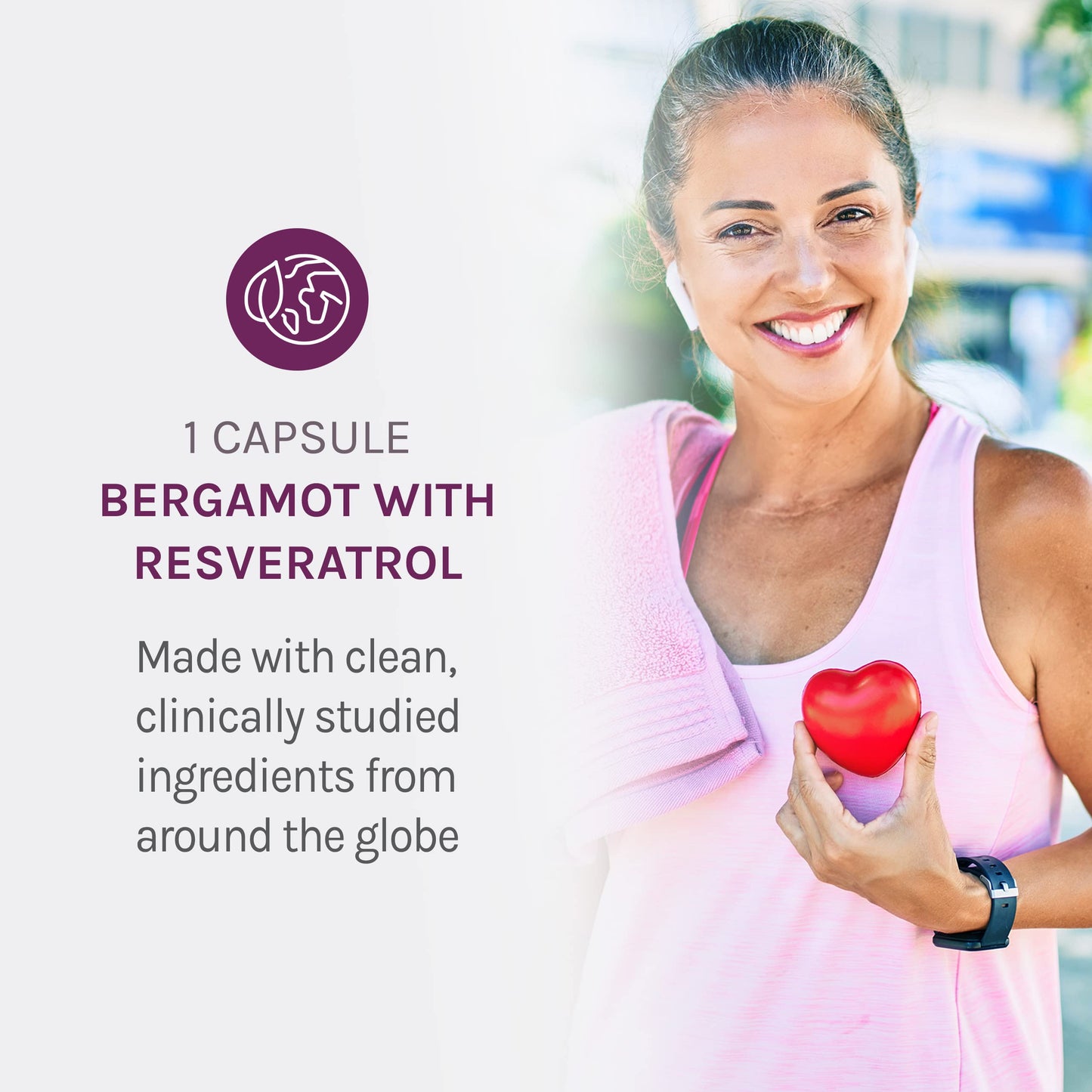 Reserveage Bergamot Cholesterol Support with Resveratrol – Heart Health Supplement | 30 Servings | Vegan & Non-GMO